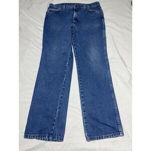 Wrangler Jeans Mens 36x32 Blue Denim Straight Leg Cowboy Western 936PWD‎ Vintage